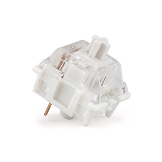 [Linear] GATERON 3 PINS G PRO WHITE LINEAR SILVER SWITCHES สวิทช์จังหวะเดียวสีขาวใส  Operating force 38g