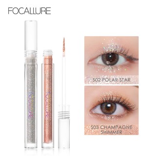 Focallure อายแชโดว์ เนื้อลิขวิด เบาสบาย แห้งเร็ว 5 สี