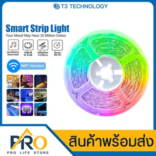 ไฟเส้น LED T3 Smart Strip Light ไฟเส้นแอลอีดีอัจฉริยะ ไฟเส้นตกแต่งห้อง LED ไฟประดับ ปรับได้มากถึง 16 ล้านสี (อะแดปเตอร์)