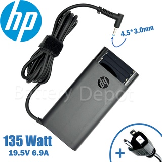 HP Adapter ของแท้ 19.5V/6.9A 135W หัวขนาด 4.5*3.0mm สายชาร์จ เอชพี อะแดปเตอร์, สายชาร์จ HP