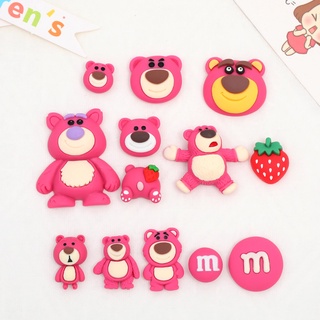 1Pcs Lotso DIY Strawberry เรซิ่น การ์ตูนน่ารัก แพคเกจวัสดุกาวครีม 3Dสามมิติสต DIYวัสดุทำมือ เคสโทรศัพท์ อุปกรณ์เสริม แผ่นแปะเล็บ