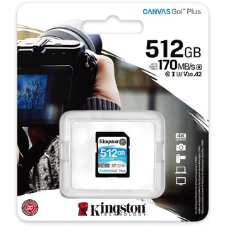 Kingston 512GB Canvas Go! Plus UHS-I SDXC Memory Card - 170MB/s