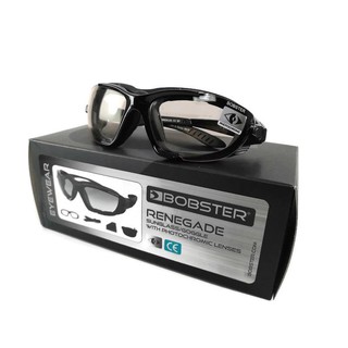 แว่นตากันลม ใส่ขี่มอเตอร์ไซค์ เลนส์ออโต้ปรับแสงอัตโนมัติ Bobster รุ่น Renegde,Photochromic Lens