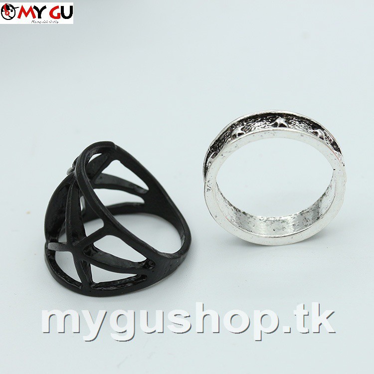 ชุดแหวนแฟชั่นส่วนบุคคล 2 ชิ้น N36