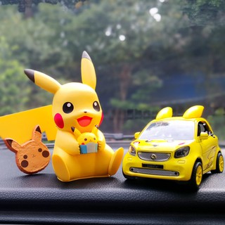 Pokémon Pikachu โปเกมอนโปเกมอนของเล่นตุ๊กตารถตกแต่งอุปกรณ์เสริมในรถยนต์อัลลอย