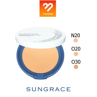 (แป้งตลับ) Sungrace ซันเกรส แป้งเค้กผสมรองพื้น Covermark SPF18PA++ 12 g.