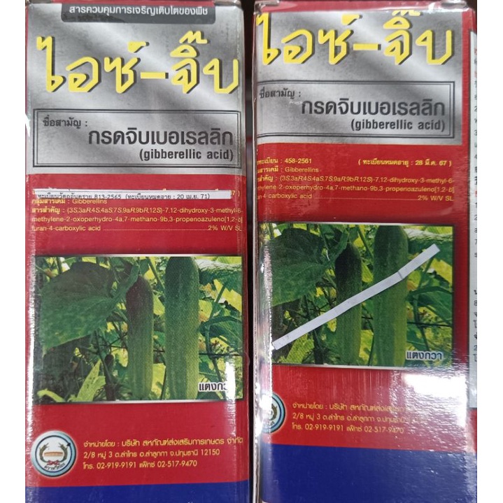 ไอซ์จิ๊บ(กรดจิบเบอร์เรลลิก 2%) ยายืดเซลล์พืช ย่อต่อยอด