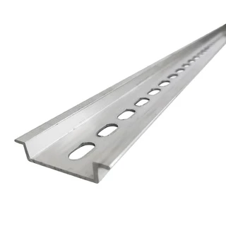 TEC รางเทอร์มินอล รางรีเลย์ รางปีกนก รางอลูมิเนียม DIN RAIL C45 หนา1.2มิล ยาว1เมตร
