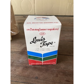 เทปใส หลุยส์ 1/2 นิ้ว ยาว 36 หลา (12 ชิ้น)