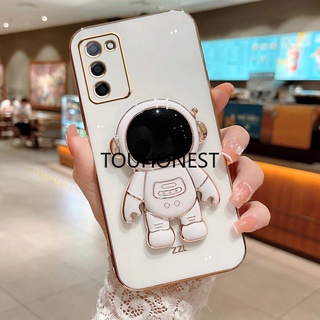 เคส INFINIX Hot 12 Play เคส infinix Hot 12i เคส infinix Hot 10 Lite เคส infinix Hot 10i Case infinix Smart 5 Pro Smart 4 Smart 4C Case infinix Note 10 Pro Note 11 Pro Note 11S Luxury Cute Silicone 3D Astronaut Stand Phone Cover Case โทรศัพท์มือถือ ซิลิโคน