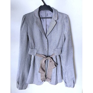 Girl Grey coat เสื้อ coat (ตัดป้าย) ตัวยาวมาพร้อมสายผูกเอว