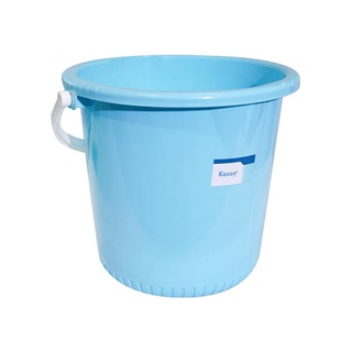 ถังน้ำหูหิ้ว รุ่น 2005 ขนาด 16 ลิตร สีฟ้า สายยาง ที่ฉีดน้ำ Water tank with handle model 2005 size 16 liters blue