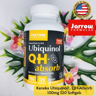 ยูบิควินอล Kaneka Ubiquinol QH-Absorb 100mg 120 Softgels - Jarrow Formulas