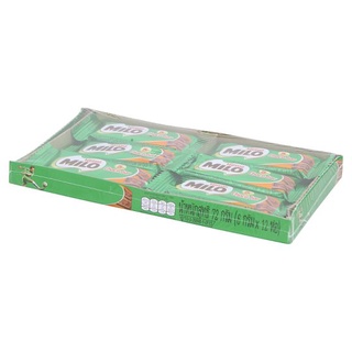 🔥ยอดนิยม!! ไมโล ช็อกโกบาร์ ขนมหวานรสช็อกโกแลต 6กรัม x 12 ห่อ Milo Choco Bar Chocolate Flavoured Confectionery 12g x 6pcs