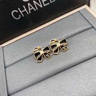 ต่างหูแฟชั่น แบรนด์เนม Chanel โบว์ พรีเมี่ยม