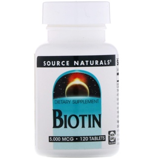 แก้ผมร่วง บำรุงผิว เล็บ ไบโอตินเข้มข้น5000 mcg Biotin