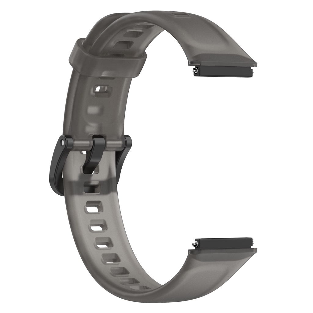สายนาฬิกาข้อมือ ซิลิโคนนิ่ม กันน้ํา สีโปร่งใส สําหรับ Huawei band 7