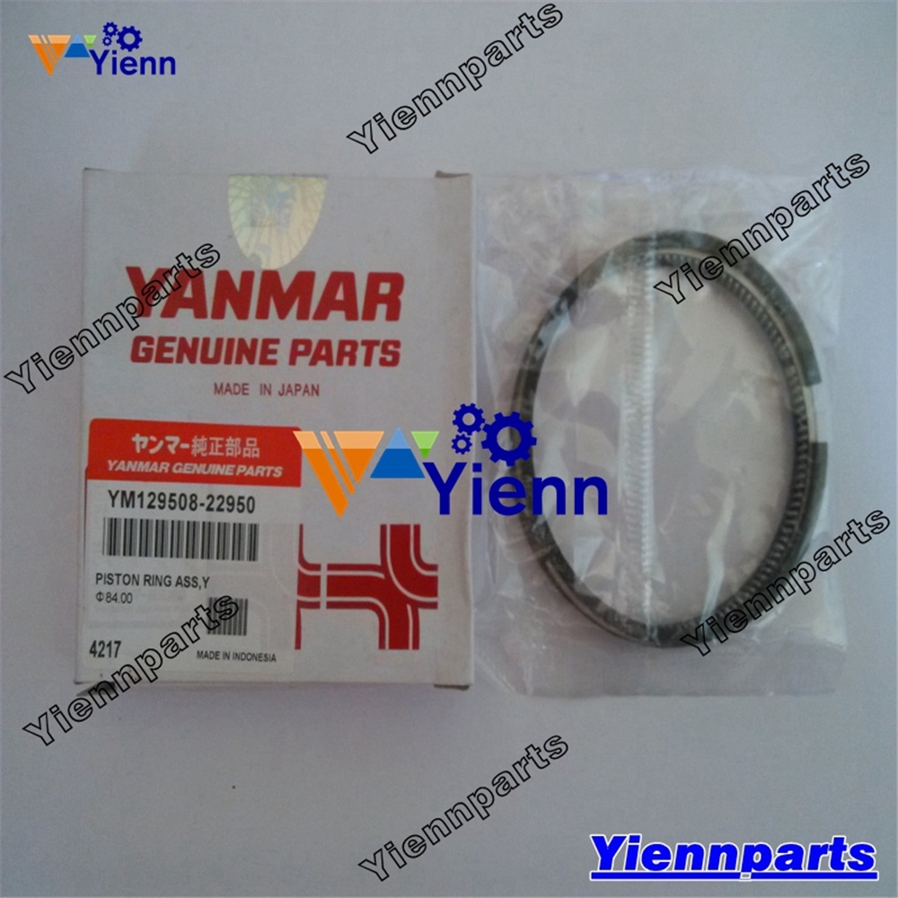 4TNV88 4TNE88 4D88E Piston Ring Set 129005-22950 For Yanmar PC50UU-2 Excavator 4D88E-3B 4D88E-3C Eng