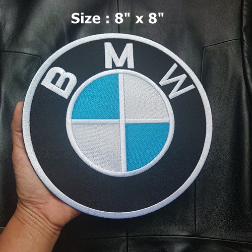 ตัวรีดเสื้ออขนาดใหญ่ ตัวรีด BMW อาร์มติดเสื้อ Large Iron on Patch วัสดุตกแต่ง