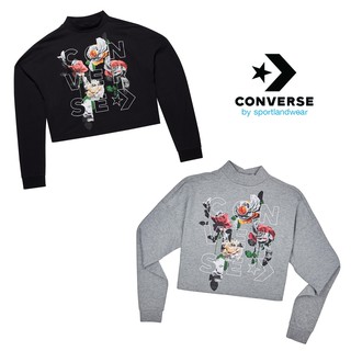 Converse Collection เสื้อผ้าแฟชั่นผู้หญิง W WordmarkCropped L/S Tee 12300W962 (950)