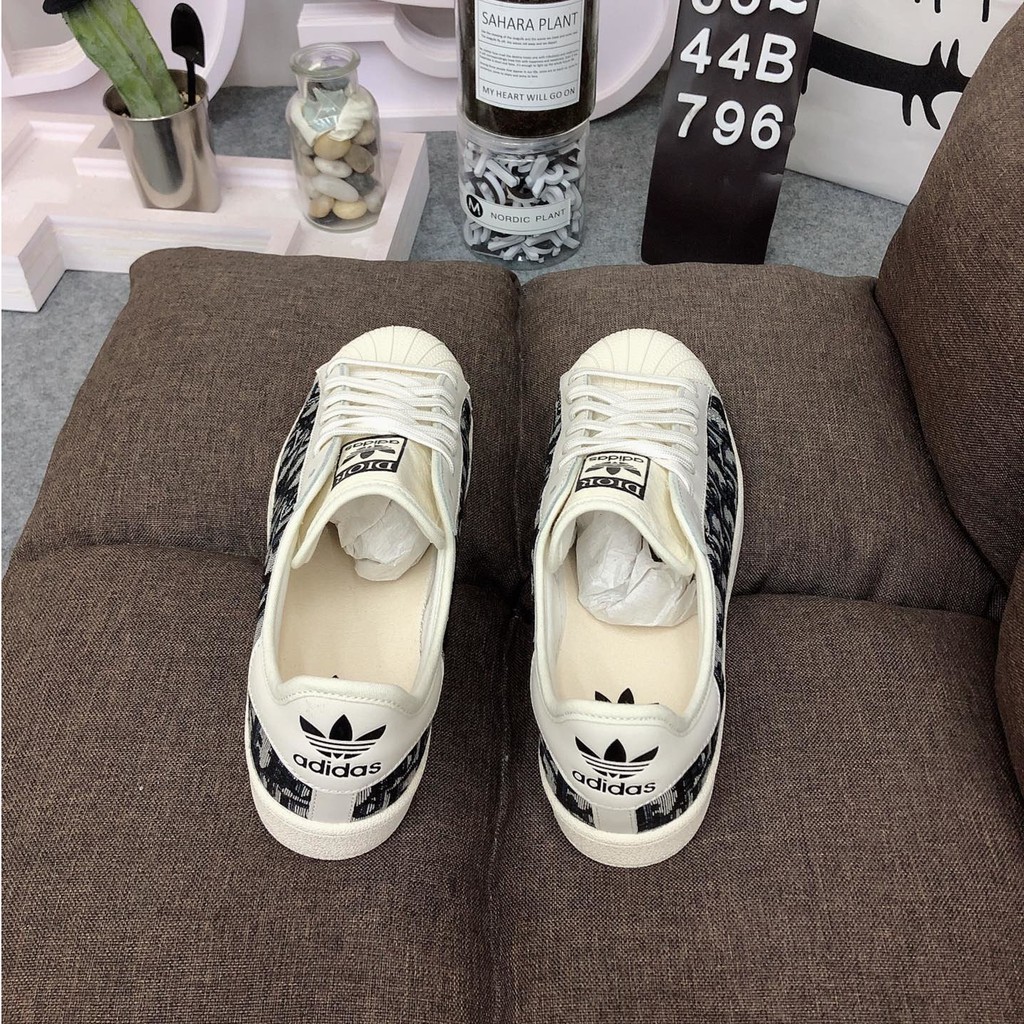 Giày Adidas Adidas Superstar B37986 ดิออร์เปลือกหัว Adidas Originals  SUPERSTAR คลาสสิกกีฬาลำลองป่า