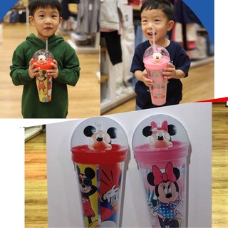 แก้วน้ำ โดม Disney Mickey + Minnie Uniqlo kids