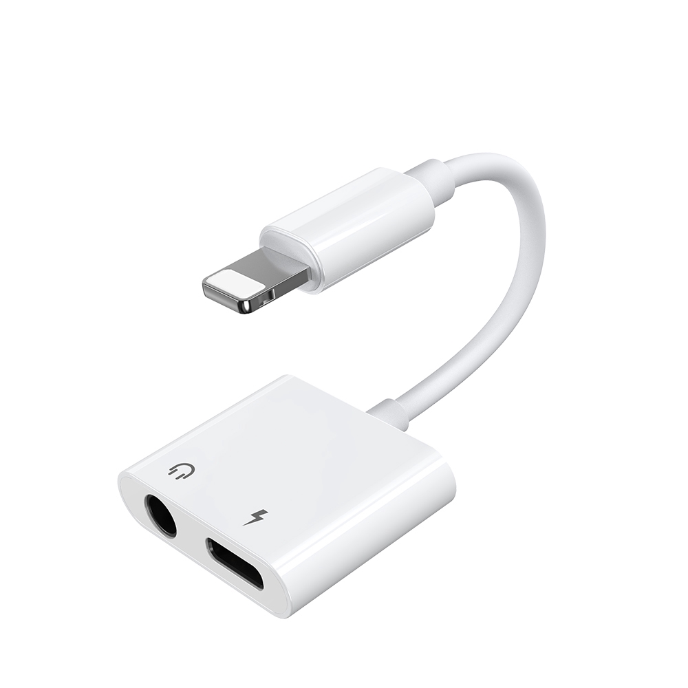 Joyroom mobile phones 3.5mm splitter audio travel adapter for iphone