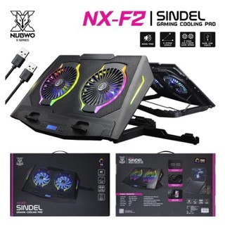 พัดลมโน๊ตบุ๊ค เกมมิ่ง NUBWO Sindel NX-F2 RGB Gaming Cooling Pad