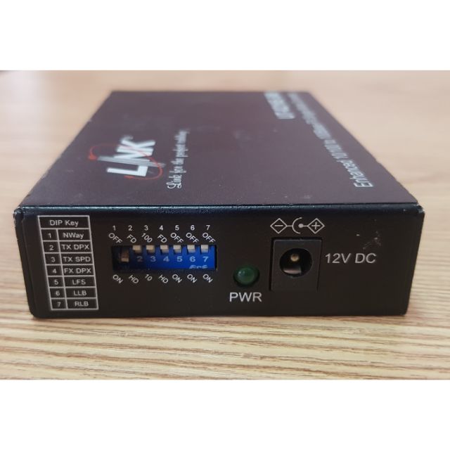 Link UT-0216E-SM30 Enhance Fiber Optic Media Converter RJ45/SC (SM.) 10/100 Mbps