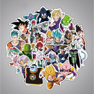 50ชิ้น dragonball สติ๊กเกอร์คละลาย PVC