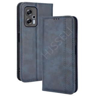 เคสโทรศัพท์หนัง PU ฝาพับ พร้อมช่องใส่บัตร สําหรับ Xiaomi Poco X4 GT Poco X4GT