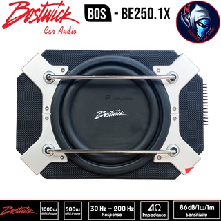 BOSTWICK BOS-BE250.1X ตู้ซับเบสสำเร็จรูป 10 นิ้ว ติดรถยนต์ เพาเวอร์แอมป์ในตัว 1000วัตต์