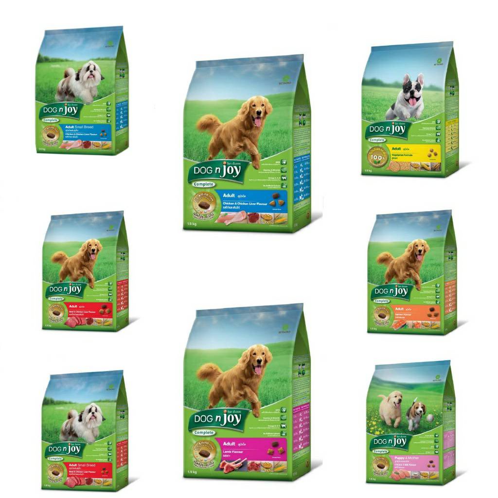 Dog 'n Joy ด็อกเอ็นจอย อาหารเม็ดสุนัข ขนาด 1.5 kg