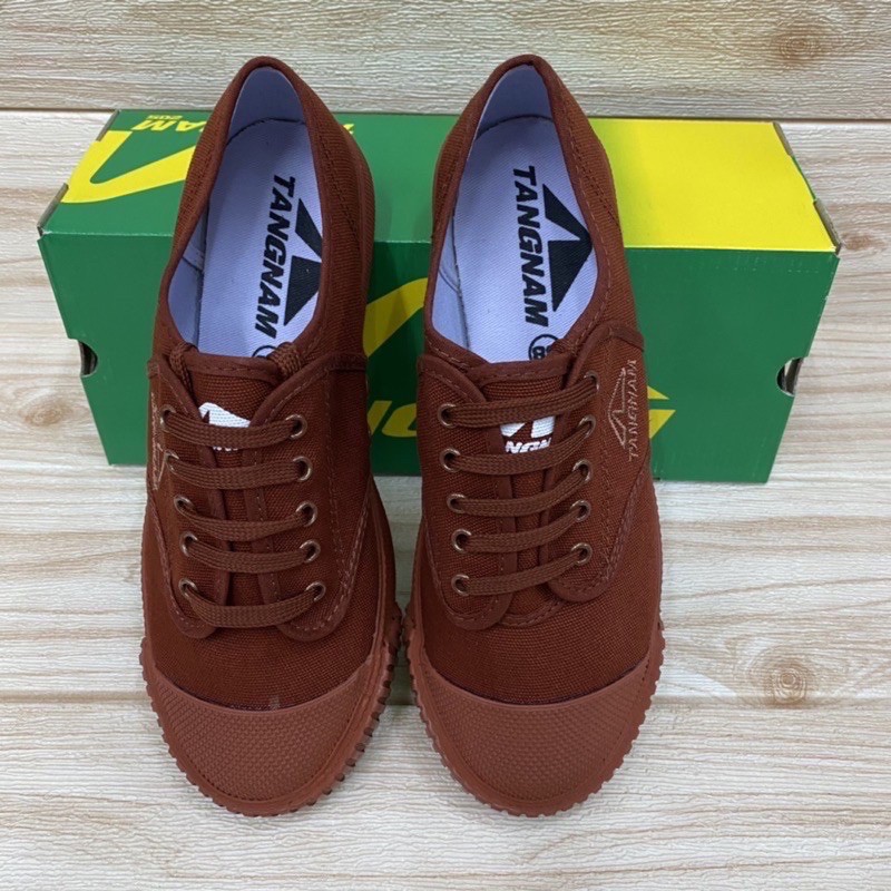 TangNam รุ่น 205 รองเท้าผ้าใบนักเรียน (ตังน้ำ) 31-45 สีขาว/ดำ/น้ำตาล