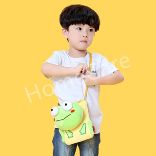 &lt;พร้อมส่ง&gt;กระเป๋าสะพายข้าง กระเป๋าเด็ก กระเป๋าพาดลำตัว ลายสัตว์น่ารัก ลายกบ