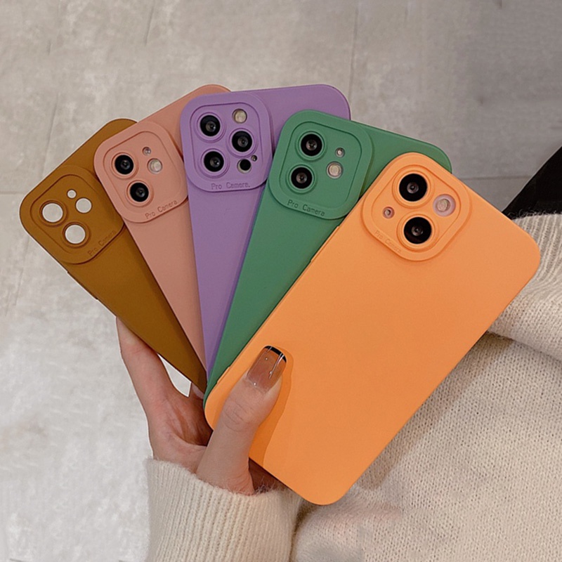 เคสโทรศัพท์ซิลิโคน แบบนิ่ม ผิวด้าน กันกระแทก ป้องกันเลนส์กล้อง สําหรับ OPPO A16 A54 A55 A73 A74 A93 A94 4G A55 5G A36 A1K
