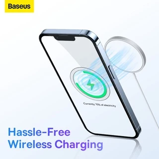 Baseus Magnetic Ring Series แผ่นโลหะแม่เหล็กสำหรับชาร์จไร้สาย Magsafe สําหรับ iPhone 14/13/12/11/XS อุปกรณ์เสริมมือถือ