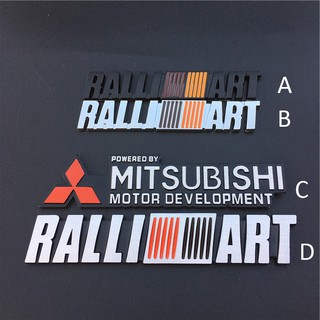 1 x RALLIART สติ๊กเกอร์ติดรถยนต์สำหรับ Mitsubishi