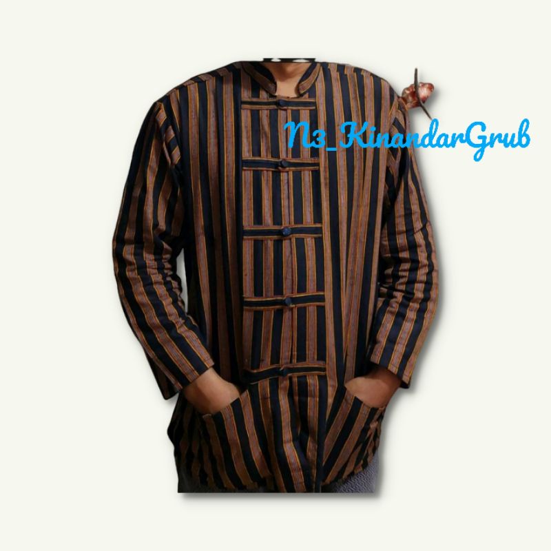 SURJAN STRIPE SANGHAI COLLAR | เสื้อ STRIPE KOKO | SURJAN STRIPE SANGHAI KOKO