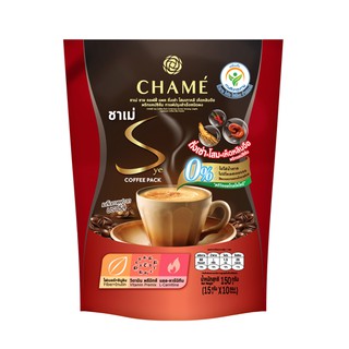 "CHAME Sye COFFEE PACK ขนาด 15 กรัม x 10 ซอง ชาเม่ ชาย คอฟฟี่ แพ็ค กาแฟปรงสำเร็จชนิดผง กู้ระบบเผาผลาญ"