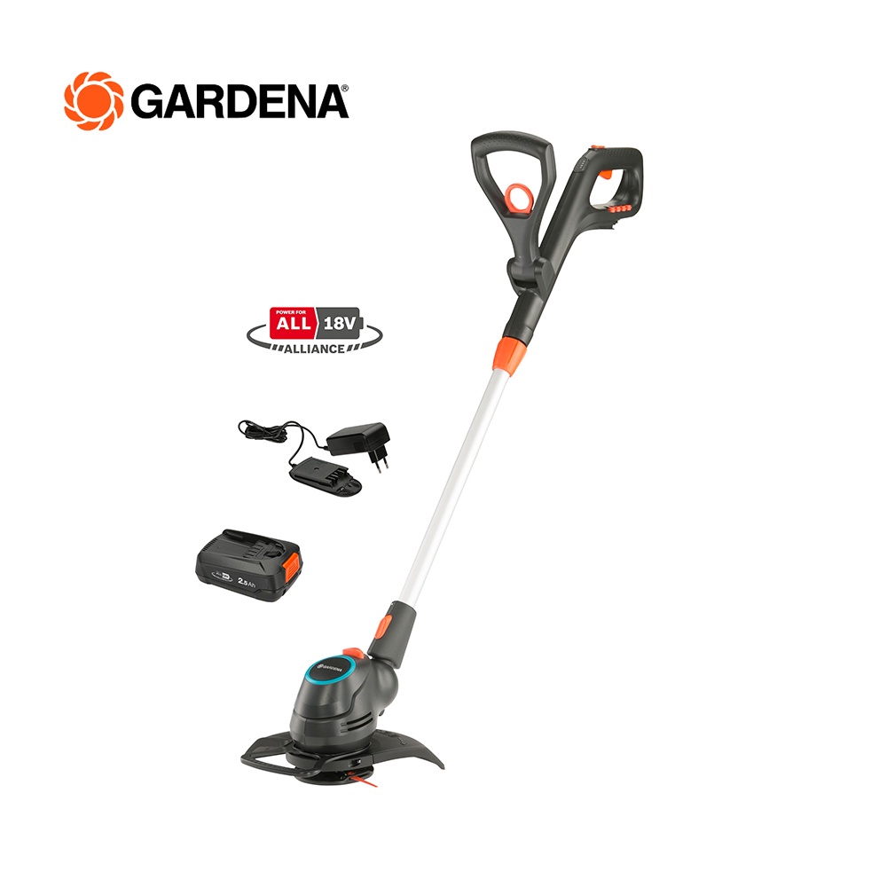 Gardena เครื่องตัดหญ้าแบตเตอรี่ 18 V พร้อมใช้งาน (14701-20)