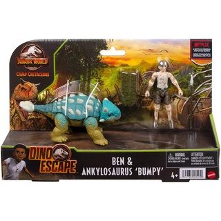 โมเดลตุ๊กตาไดโนเสาร์ Mattel Jurassic World Human and Dino ของเล่นสําหรับเด็ก