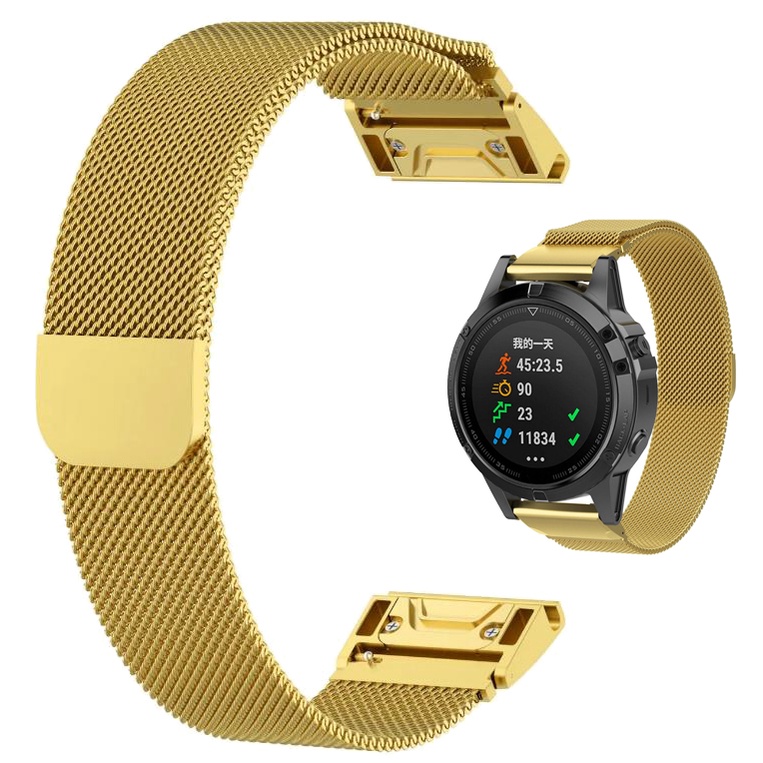 สายนาฬิกาข้อมือแม่เหล็ก แบบเปลี่ยน สําหรับ Garmin Fenix 3 HR 5X 6x 6 Pro 5 Plus 20 22 26 มม. Forerunner 935 945
