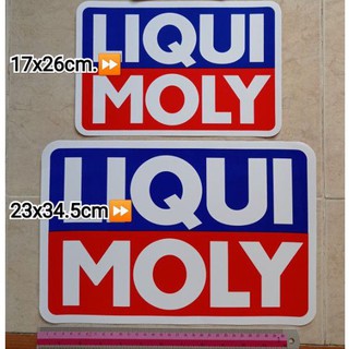 สติ๊กเกอร์แต่งรถ LIQUI MOLY 23x34.5cm. ขนาดใหญ่ ลิควิด โมลี