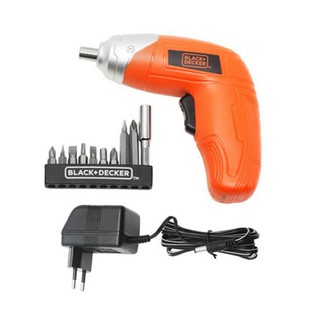 BLACK&amp;DECKER ชุดไขควงไฟฟ้า รุ่น KC3610-B1 ขนาด 3.6 โวลต์ สีส้ม - ดำ สว่านไฟฟ้า ไขควงไฟฟ้า