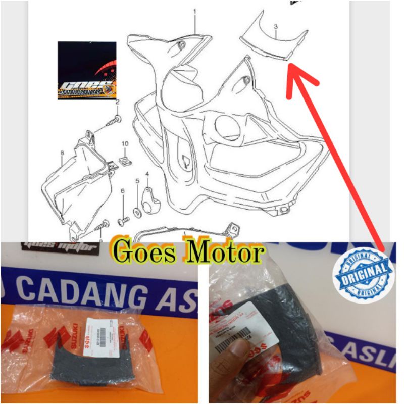 Shield ครอบคอตัวบน skywave original SGP 92113-13H00-000