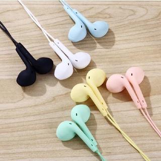 ชุดหูฟังไมโครโฟน 3 . 5 มม. u 19 macaron mate color hifi extra bass สําหรับสมาร์ทโฟน