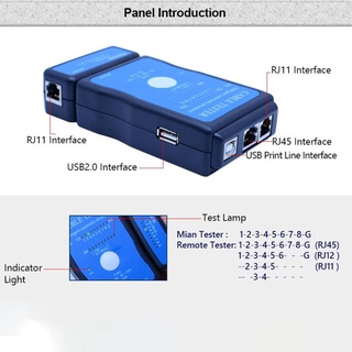 เครื่องทดสอบสายเคเบิลเครือข่าย LAN USB อีเธอร์เน็ต เครือข่ายระยะไกล ค้นหาสายโทรศัพท์ ติดตามสายโคแอกเชียล