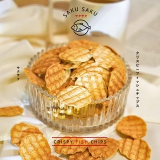 SAKU SAKU กระปุก ขนมอบกรอบเนื้อปลาทะเล 90% โปรตีนสูง (ซื้อ 3 กระปุก ลดอัตโนมัติเหลือ 390 บาท)