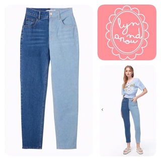 กางเกงยีนส์ทูโทน Lynaround รุ่น Sweet Holiday Jean Pants size s